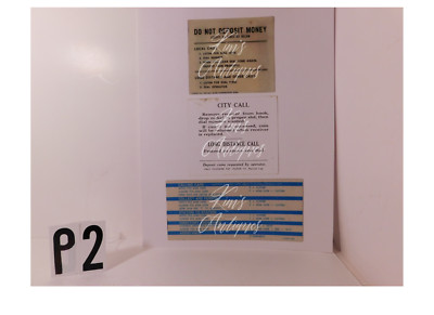 2 - Sheets w/ 3 Diff New Infor. Card Inserts for W/E 3 Slot or Single Slot - P2