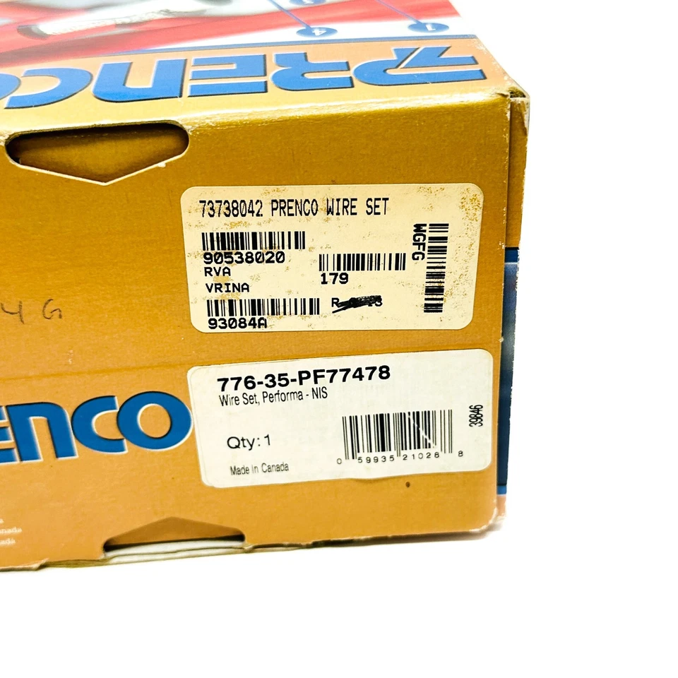 Prenco 73738042 Premium Spark plug Wire Set 90538020 fits Nissan Maxima - Image 3 of 4