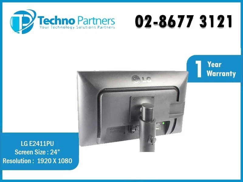 LG 24" FLATRON E2411PU FHD LCD Monitor Without Stand VGA DVI WRNTY - image 3 of 3