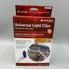 50 Universal Light Clips! Simple Living Solutions For Gutters, Shingles & Tile