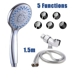 High Pressure Shower Head 5 Settings Handheld Shower Heads Spray With 5 FT Hose