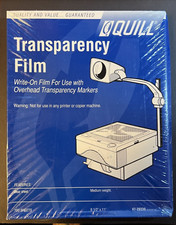 Quill Transparency Film Copiers 7-20429 100 Sheets 8.5 x 11 NEW