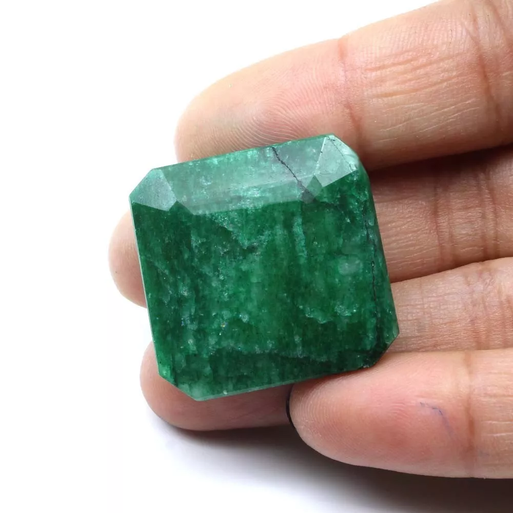 Square cut emerald sale