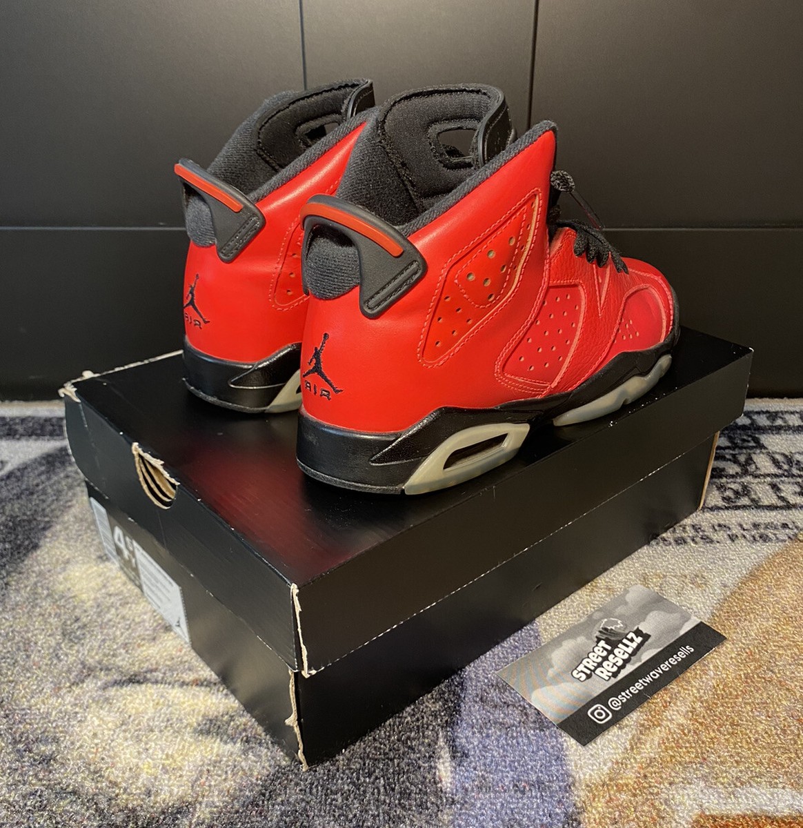 2014 Nike Air Jordan 6 Retro NRG SZ 4.5 Toro Infrared 23 Black OG