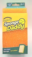Scrub Daddy Sponge Daddy Heavy Duty Scrubber Sponge For All Purpose 3 Pack