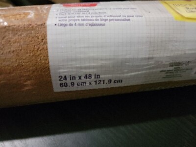 Cork Roll 1/16'' Thick 24'' x 48'' Bulletin Board & Other Projects | READ