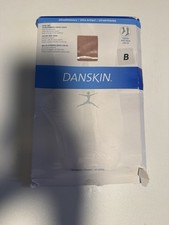 Danskin Women's Ultra Shimmery Footed Tights Light Toast Size B