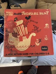 1963 Vintage Disney Tudor Mickey Mouse Electric Treasure Hunt Game
