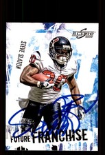 Signed Football Card Auto Steve Slaton 2009 Score #19 Houston Texans