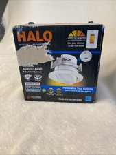 COOPER HALO LED RECESSED- RA SELECTABLE 4" GIMBAL ADJUSTABLE, 5 COLORS DIMMABLE