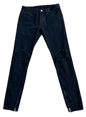 MNML Men s Denim Distressed Jeans SZ 29x31 Zipper Ankle Grunge Rock Skater Punk