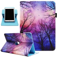 Universal 10" Tablet Case | Dluggs 360° Rotating Stand Cover | Forest Design | P