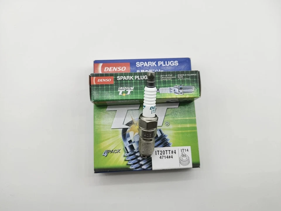 4x Bujías Denso 4714 IT20TT Iridium TT - 1975-2015 Ford Mustang Chevy Mazda Foto 2 de 4