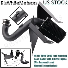Heat Shield Cold Air Intake Kit For 05-09 Ford Mustang Base Model 4.0L V6 Engine