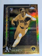 Max Muncy 2025 Topps Gilded Collection Cast In Gold RC /199 Athletics Rookie