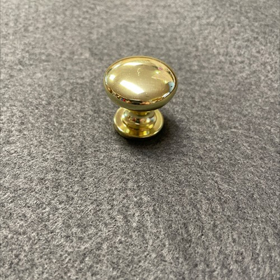 #ad 5 Pack 1 inch Classic Knob with Wide Base Polished Brass $9.90