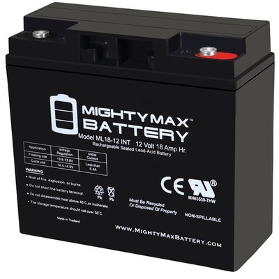 Mighty Max 12V 18AH INT Battery Replacement for Yuasa DataSafe NPX-80B NPX80B