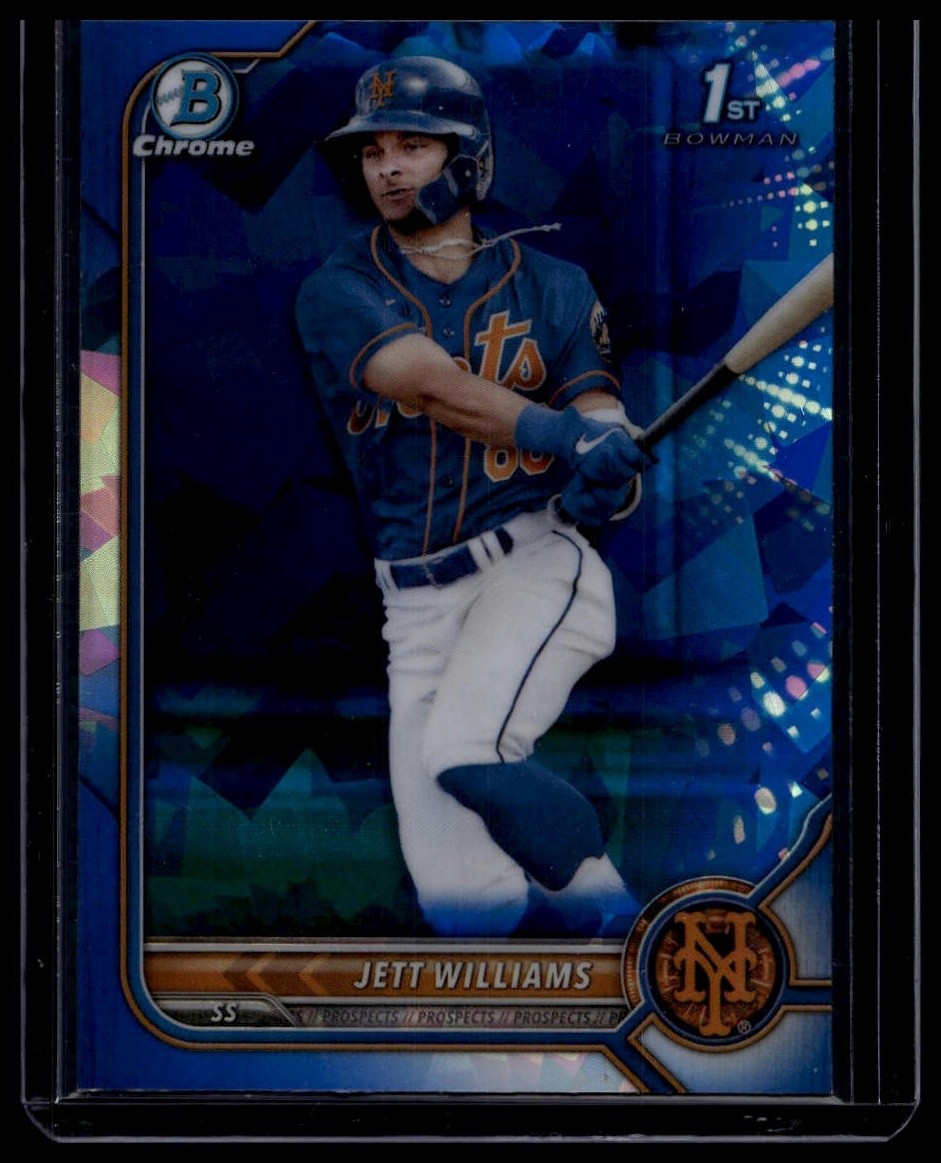 Jett Williams 2022 Bowman Draft Sapphire Edition #BDC-190 1st New York Mets