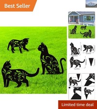 Exquisite Cat Silhouette Stakes - Versatile Garden Statues for All Seasons