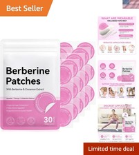 Natural Wellness Berberine Patches with Cinnamon - Monthly Supply for Adults