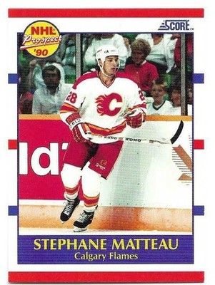 STEPHANE MATTEAU 1990-91 SCORE ROOKIE CARD NEAR MINT+ CONDITION