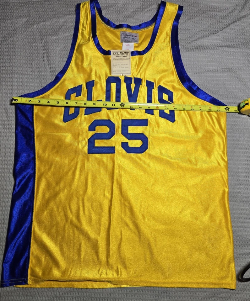 Conjunto de camiseta y pantalones cortos deportivos de baloncesto Southland vintage para hombre 46 L Clovis Foto 3 de 4