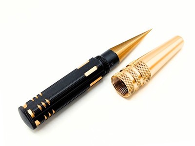 Lexanbohrer Stufenbohrer 1-14mm mit Schutzdeckel Aluminium schwarz gold eloxiert