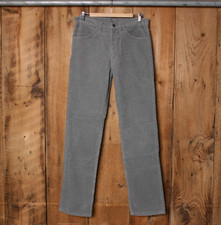 Vintage LEVI'S 519 Made in USA Gray Corduroy Straight Leg Pants - Actual W32 L33