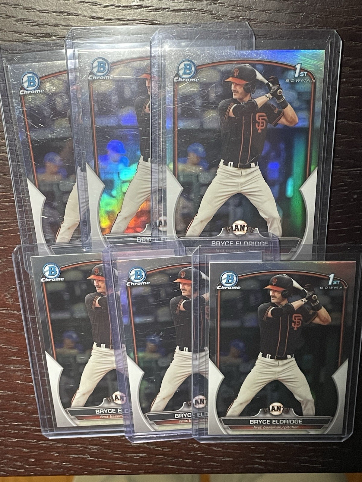 2023 Bowman Draft Chrome Bryce Eldridge 1st RC Rookie Refractor #BDC-107 Giants