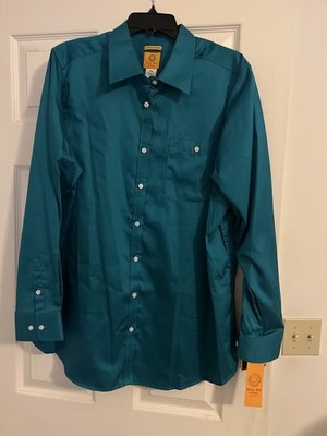 Ruby Rd TEAL Button-Down Shirt   Wrinkle Resistant   Size 18W   NWT