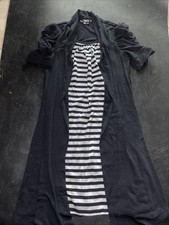 Sequin Hearts Girls Dress 10 Jacket Dress Combo Black White Summer Sleeves