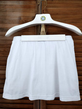 Nike Dri-Fit Athletic Skort Sz S-14-16 White Built in Shorts Ball Pockets Tennis