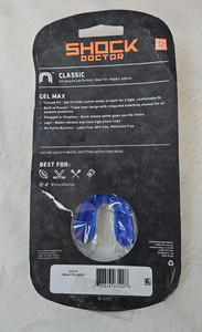 Shock Doctor Youth Gel Max Flavor Fusion Mouthguard Blue Raspberry, Blue/White