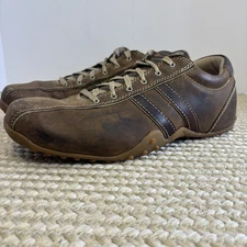 Vintage Y2K Skechers Men’s Brown Leather Driving Sneakers – Size 9.5 – SN 60311 