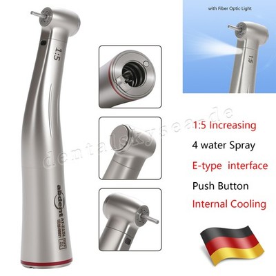 1:5 Winkelstück Rot Licht Wasser Dental Fiber Optic Handstück kompatible mit NSK