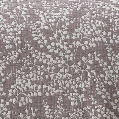 Mainstays Botanical Floral Stitched Quilt, Full/Queen, Light Purple