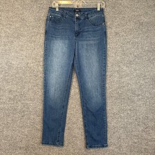 Curve Appeal Jeans Womens 30 Blue Medium Wash Stretch Skinny Casual