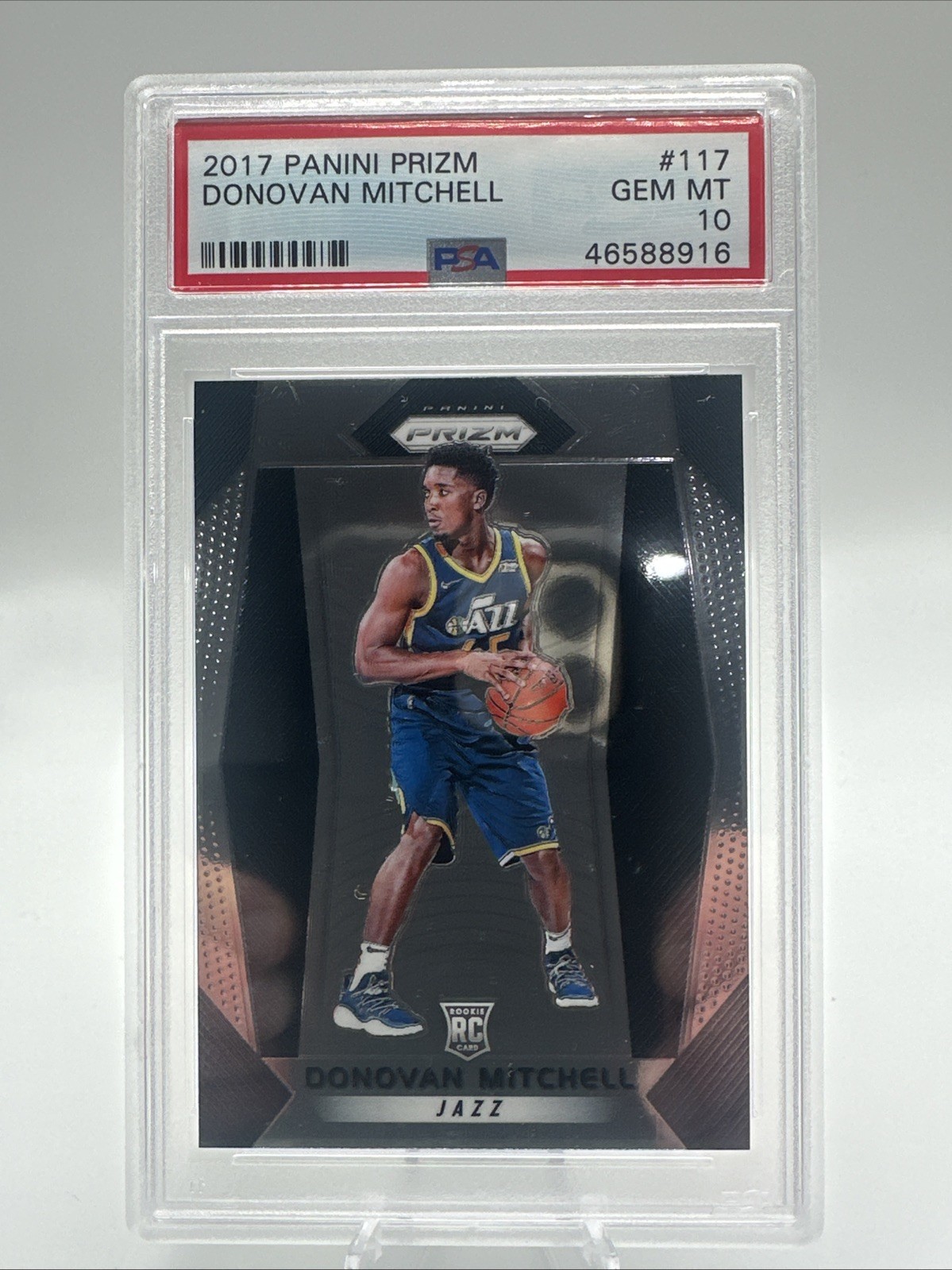 2017 Panini Prizm Donovan Mitchell Rookie #117 PSA 10 GEM MT Cleveland Cavaliers
