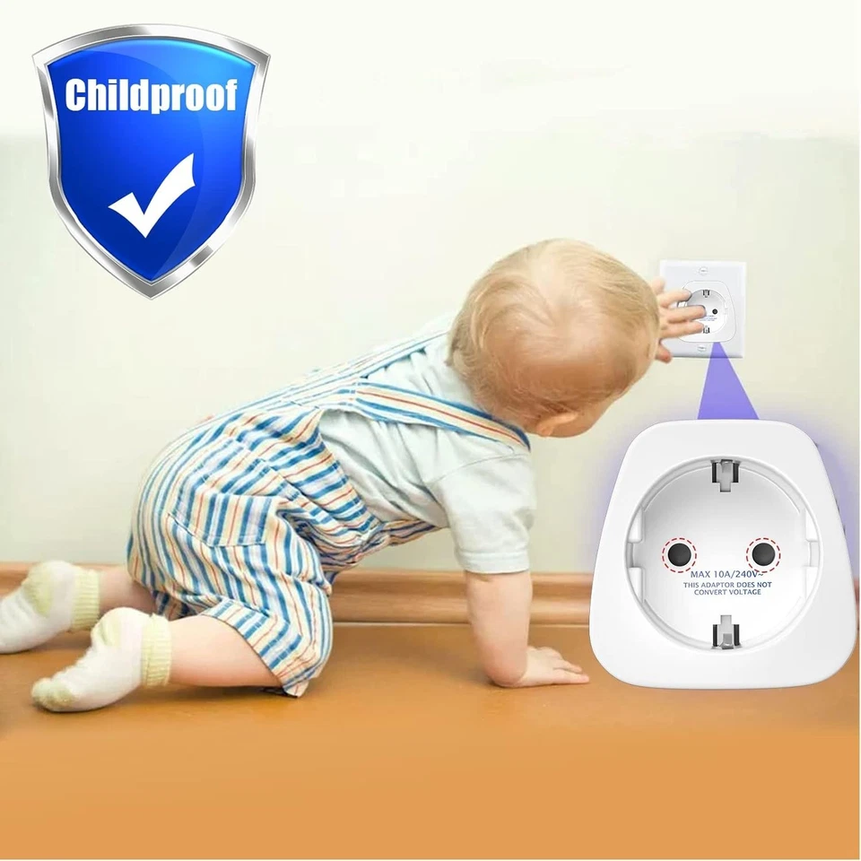 3 Stück Deutschland Auf Schweiz Reiseadapter, Reisestecker Steckdosenadapter, Sc - Bild 4 von 4