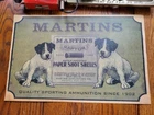 Vintage MARTINS Shot Shell Hunting Ammo Print Poster