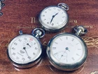💸VINTAGE ANTIQUE WATCH LOT 1887 WALTHAM 18a Bullseye🎯 HEUER 2run, One 2fix