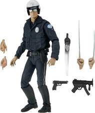 NECA Terminator 2 Ultimate T-1000 (Motorcycle Cop) Action Figur 18 cm Neu