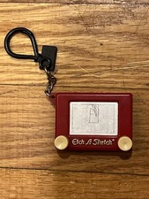 Vintage Etch A Sketch KEYCHAIN Miniature 1994 Basic Fun Inc.