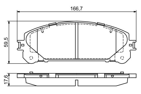 0 986 494 686 BOSCH Bremsbelagsatz, Scheibenbremse für LEXUS,TOYOTA