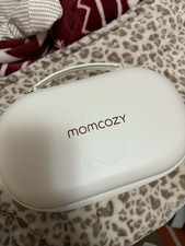 Momcozy M5 Wearable Breast Pump Set w/ Motors, Cups Carrying Case White/Gray