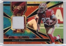 2018 Panini Select Select Swatches Tie-Dye Prizm 6/25 Matt Breida #32 5o1