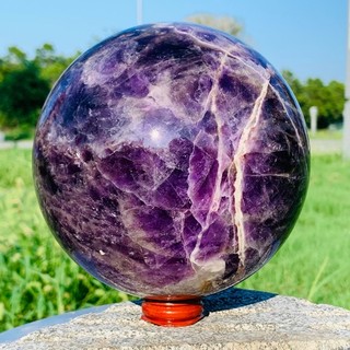 6.71LB Natural Dream Amethyst Quartz Crystal Sphere Ball Healing