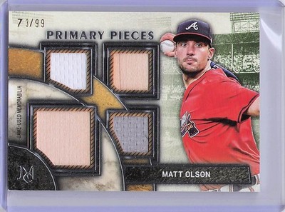 2025 Topps Museum Collection #SPPQ-MO Matt Olson Primary Pieces Quad Relics