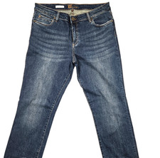 Kut from the Kloth Jeans Womens Size 14W Blue Katy Boyfriend Dark Wash Denim