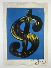 Andy Warhol COA Art Painting Original Drawing Vintage Paper Signed